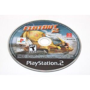 PS2 FLATOUT 2 (Sony PlayStation 2, 2006) Disc Only